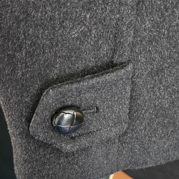 DONATEDTessuto Italiano Biella Sport Black/Gray Coat: Wool/Cashmere/Nylon 42 REG - Picture 8 of 16